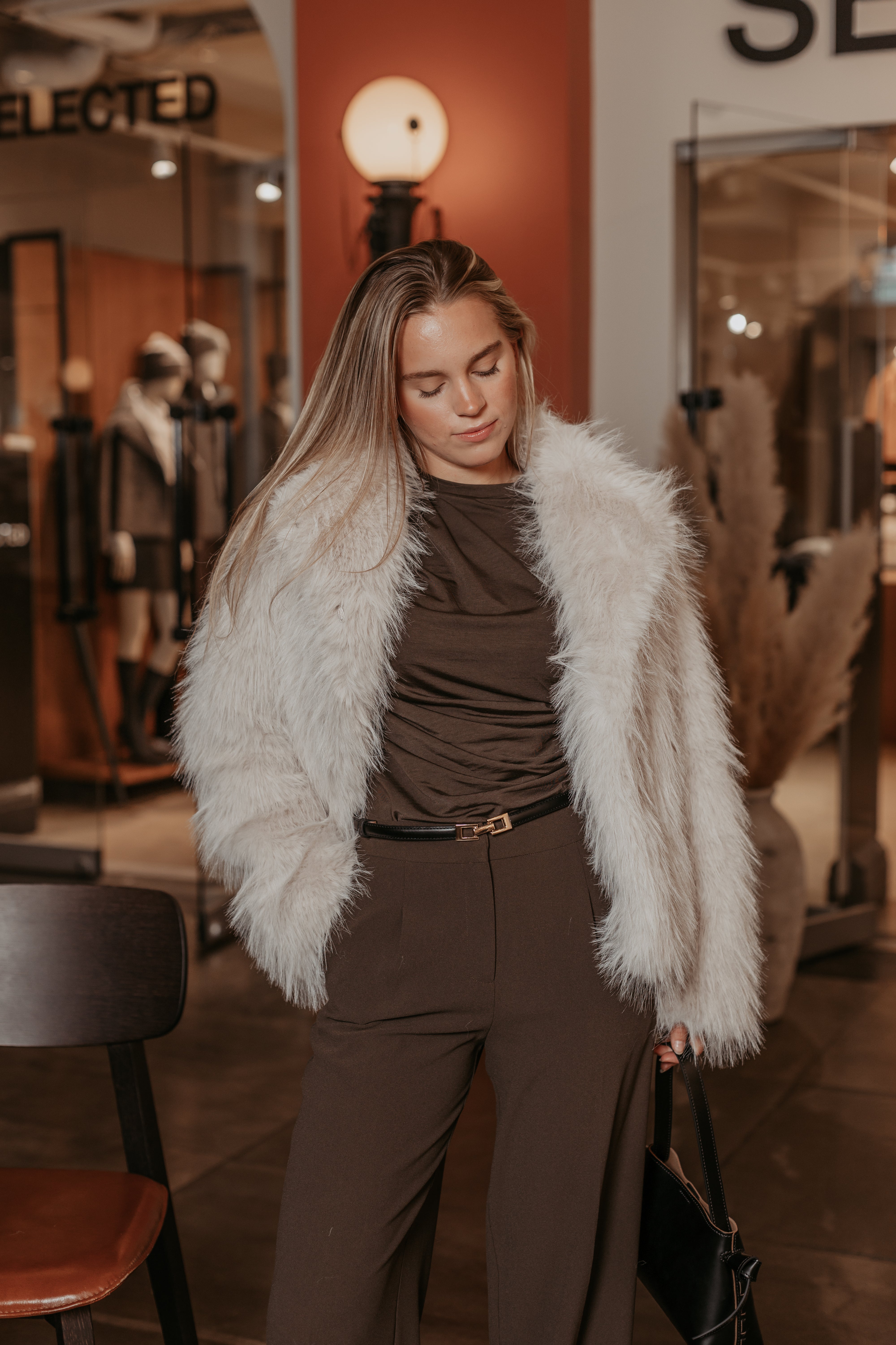 Brea Jakke - Beige/ Birch